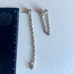 Handmade brand new chains looped earrings